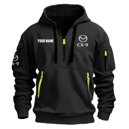 CX-9 Exclusive Logo Fashion Hoodie Half Zipper BLC22525A1CX9