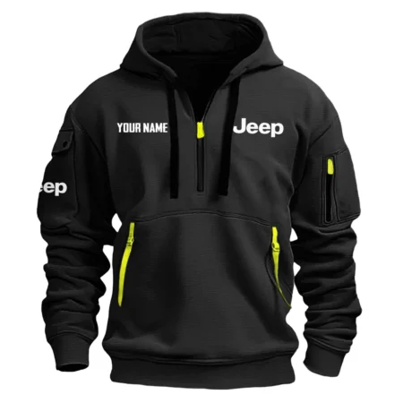 Jeep Exclusive Logo Fashion Hoodie Half Zipper BLC22525A1JEEP