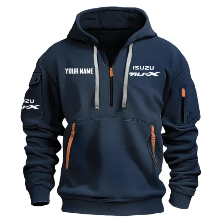 MU-X Exclusive Logo Fashion Hoodie Half Zipper BLC22525A1MUX
