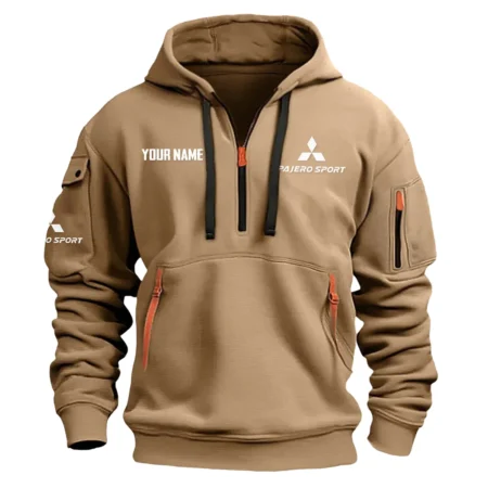 Pajero Sport Exclusive Logo Fashion Hoodie Half Zipper BLC22525A1PJS