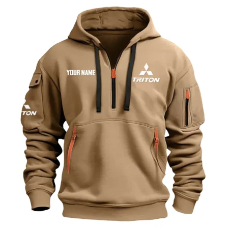 Triton Exclusive Logo Fashion Hoodie Half Zipper BLC22525A1TRT