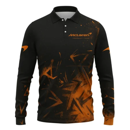 Oscar Piastri McLaren F1 Long Polo Shirt All Over Prints BLMCL3525A3OPLPL