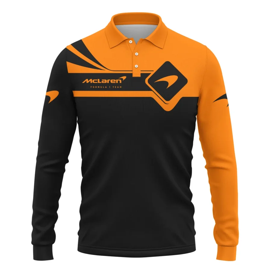 Lando Norris McLaren F1 Long Polo Shirt All Over Prints BLMCL5525A1LPL