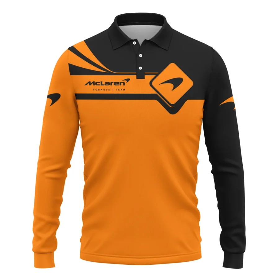 Lando Norris McLaren F1 Long Polo Shirt All Over Prints BLMCL5525A2LPL
