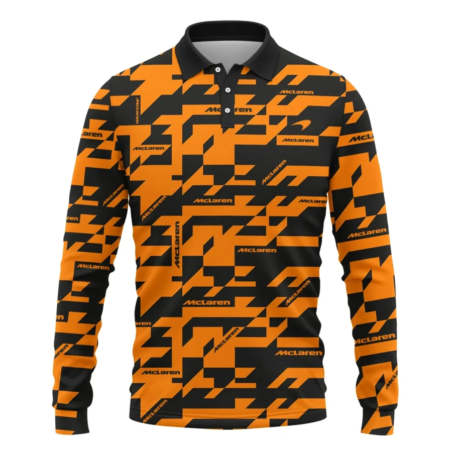 Camo Livery McLaren F1 Long Polo Shirt All Over Prints BLMCL9525A3LPL