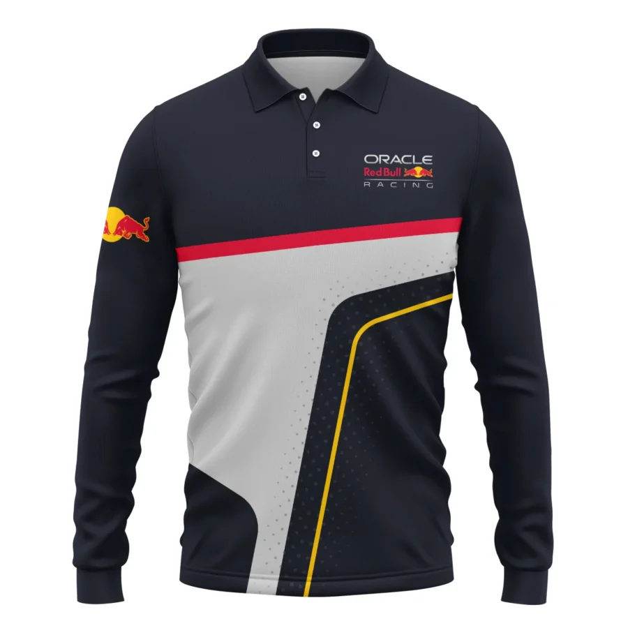 Red Bull Racing F1 Long Polo Shirt All Over Prints BLRBR10525A3LPL