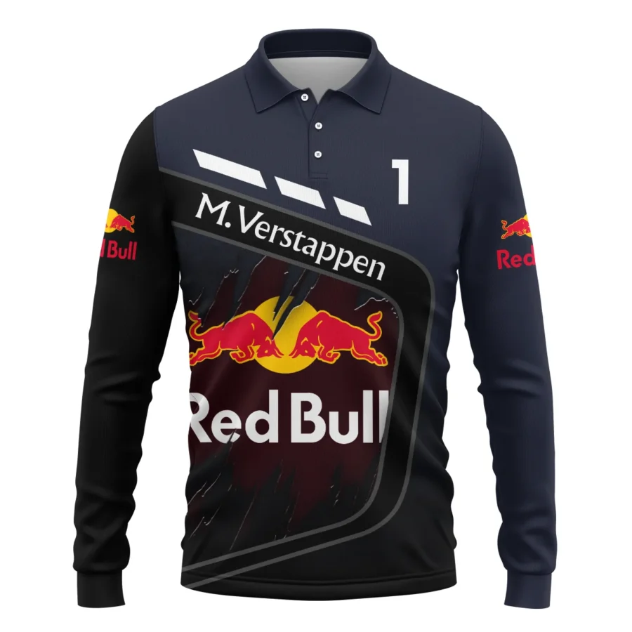 Max Verstappen Red Bull Racing F1 Exclusive Long Polo Shirt BLRBR20525A3LPL