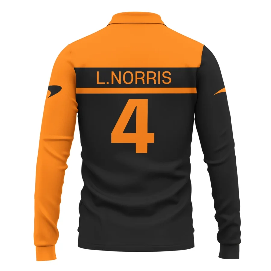 Lando Norris McLaren F1 Long Polo Shirt All Over Prints BLMCL5525A1LPL