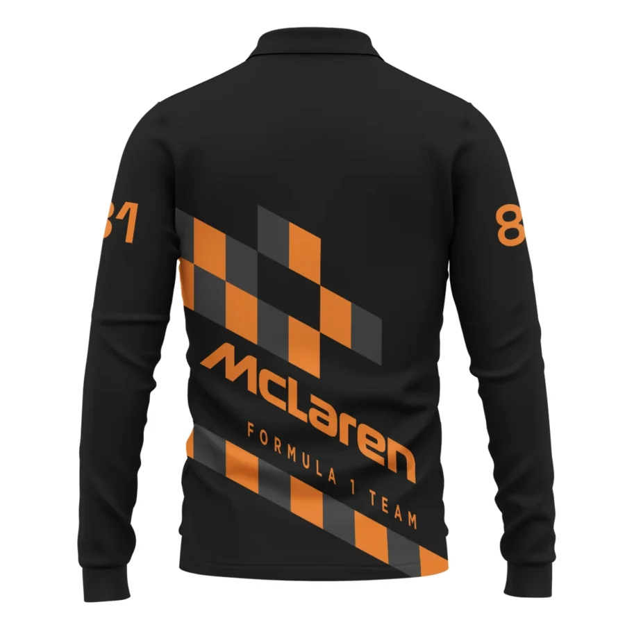 Oscar Piastri McLaren F1 Long Polo Shirt All Over Prints BLOP10425A6LPL