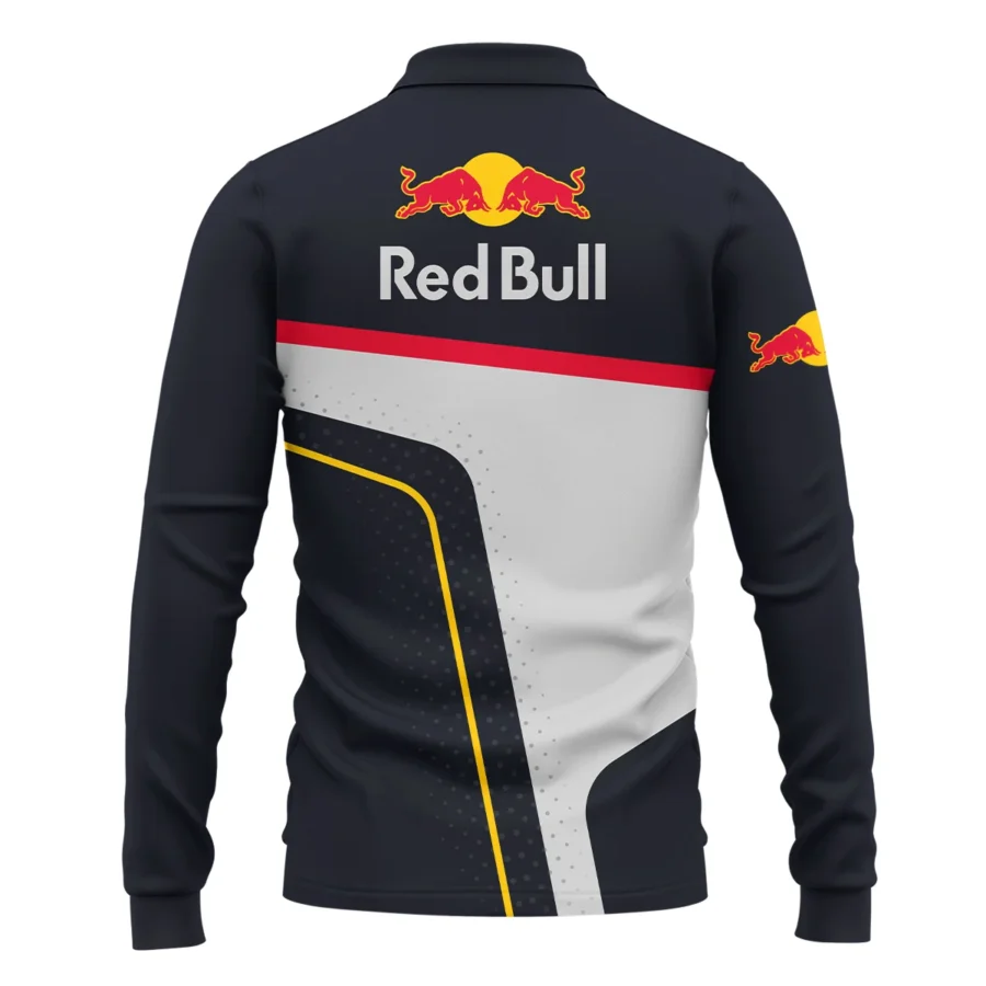 Red Bull Racing F1 Long Polo Shirt All Over Prints BLRBR10525A3LPL