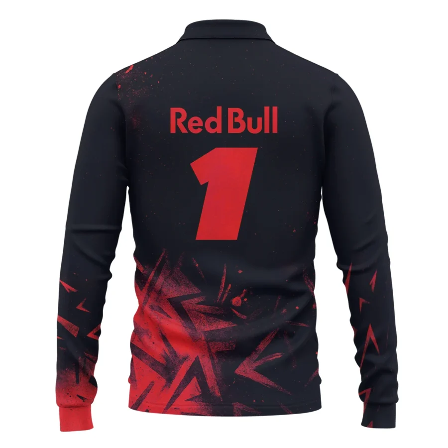 Max Verstappen Red Bull Racing F1 Exclusive Long Polo Shirt BLRBR20525A4LPL