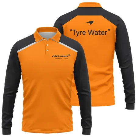 Tyre Water McLaren Formula One Exclusive Long Polo Shirt BLF115525A2LPL