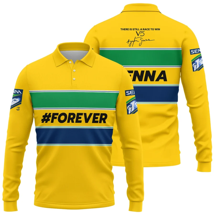 Forever Senna Formula One Exclusive Long Polo Shirt BLF1190525A1LPL