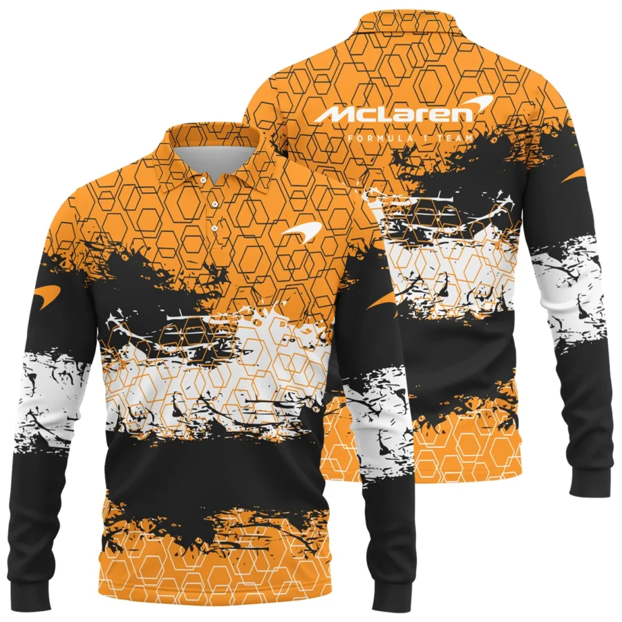 McLaren F1 Long Polo Shirt All Over Prints BLMCL3525A2LPL