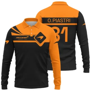Oscar Piastri McLaren F1 Quarter-Zip Sweatshirt All Over Prints BLMCL5525A3QTZ