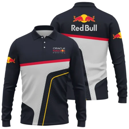 Red Bull Racing F1 Long Polo Shirt All Over Prints BLRBR10525A3LPL