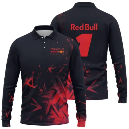 Max Verstappen Red Bull Racing F1 Exclusive Long Polo Shirt BLRBR20525A4LPL