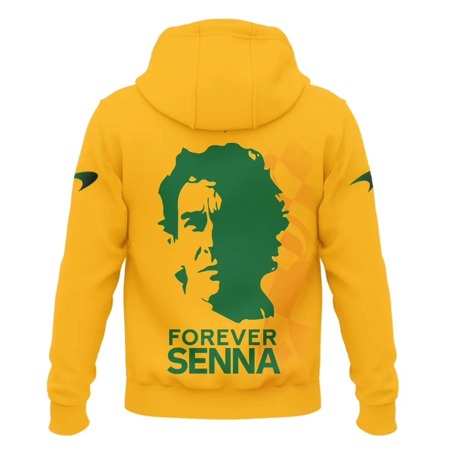 Forever Senna McLaren Formula One Exclusive Zipper Hoodie BLF1190525A3ZHD