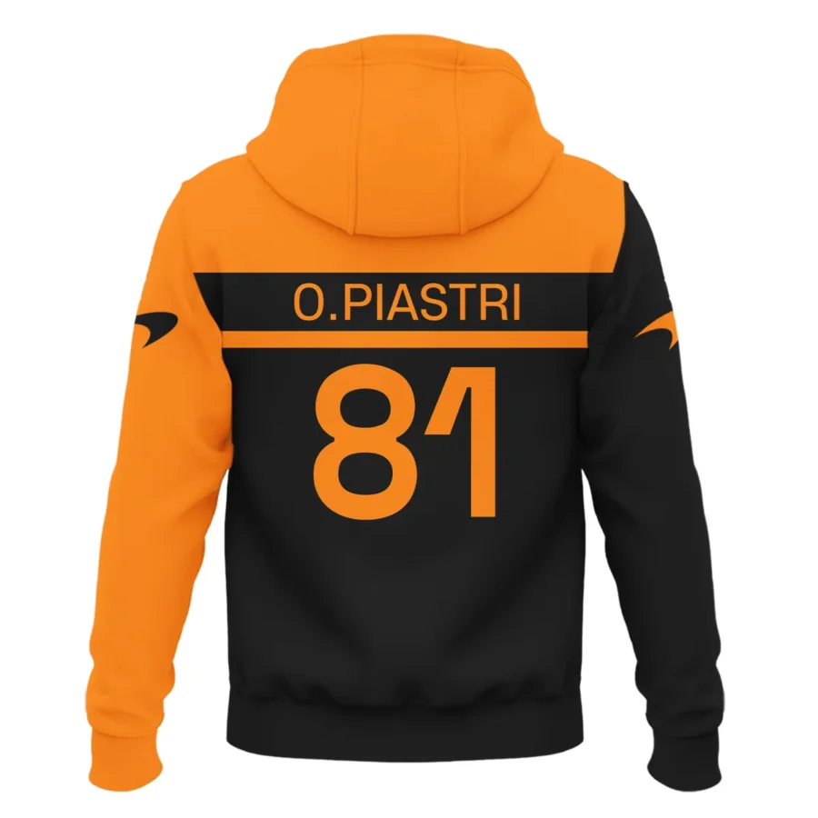 Oscar Piastri McLaren F1 Exclusive Logo Zipper Hoodie BLMCL5525A3ZHD