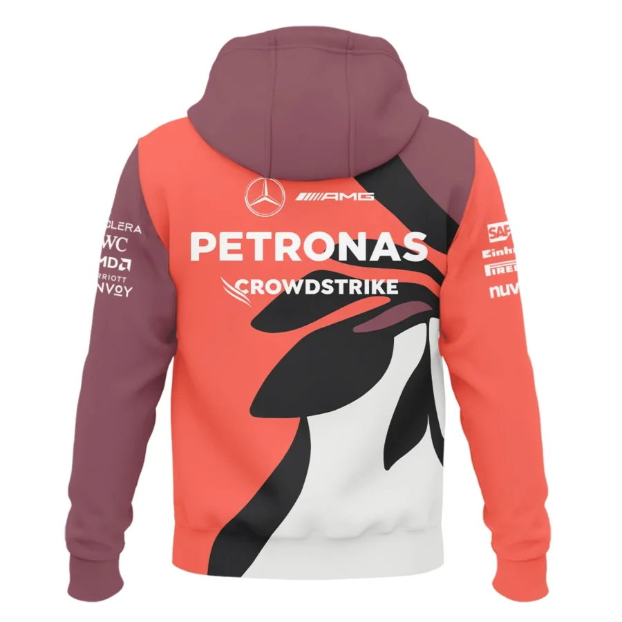 2025 Miami Floral Mercedes-AMG Petronas F1 Exclusive Logo Hoodie BLMER6525A3HD