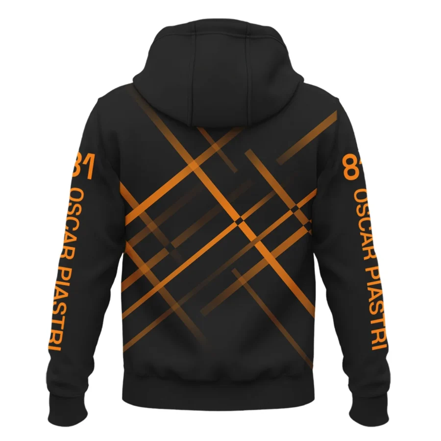 Oscar Piastri McLaren F1 Exclusive Logo Zipper Hoodie BLOP3425A2ZHD