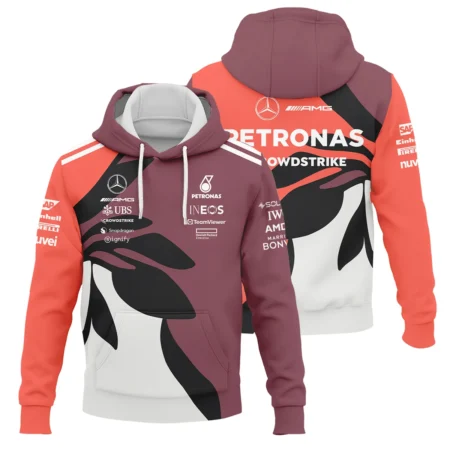 2025 Miami Floral Mercedes-AMG Petronas F1 Exclusive Logo Hoodie BLMER6525A3HD