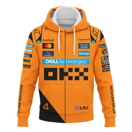 Lando Norris McLaren Formula One Exclusive Zipper Hoodie BLF1180525A1ZHD