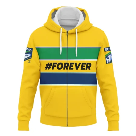 Forever Senna Formula One Exclusive Zipper Hoodie BLF1190525A1ZHD