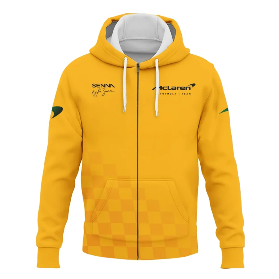 Forever Senna McLaren Formula One Exclusive Zipper Hoodie BLF1190525A3ZHD