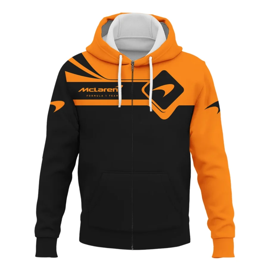 Lando Norris McLaren F1 Exclusive Logo Zipper Hoodie BLMCL5525A1ZHD