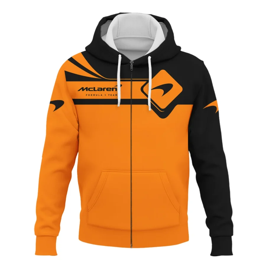 Lando Norris McLaren F1 Exclusive Logo Zipper Hoodie BLMCL5525A2ZHD