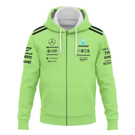 Mercedes-AMG Petronas F1 Exclusive Logo Zipper Hoodie BLMER6525A4ZHD