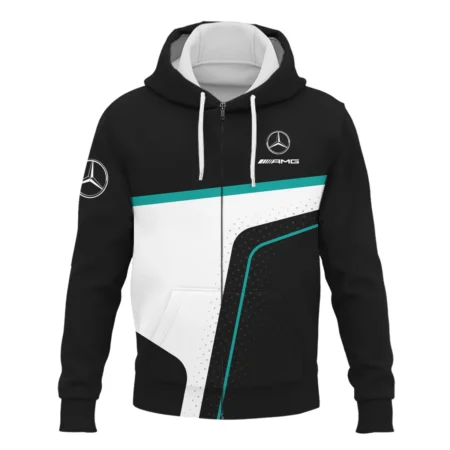 Limited Edition Mercedes-AMG Petronas F1 Exclusive Logo Zipper Hoodie BLMER6525A5ZHD