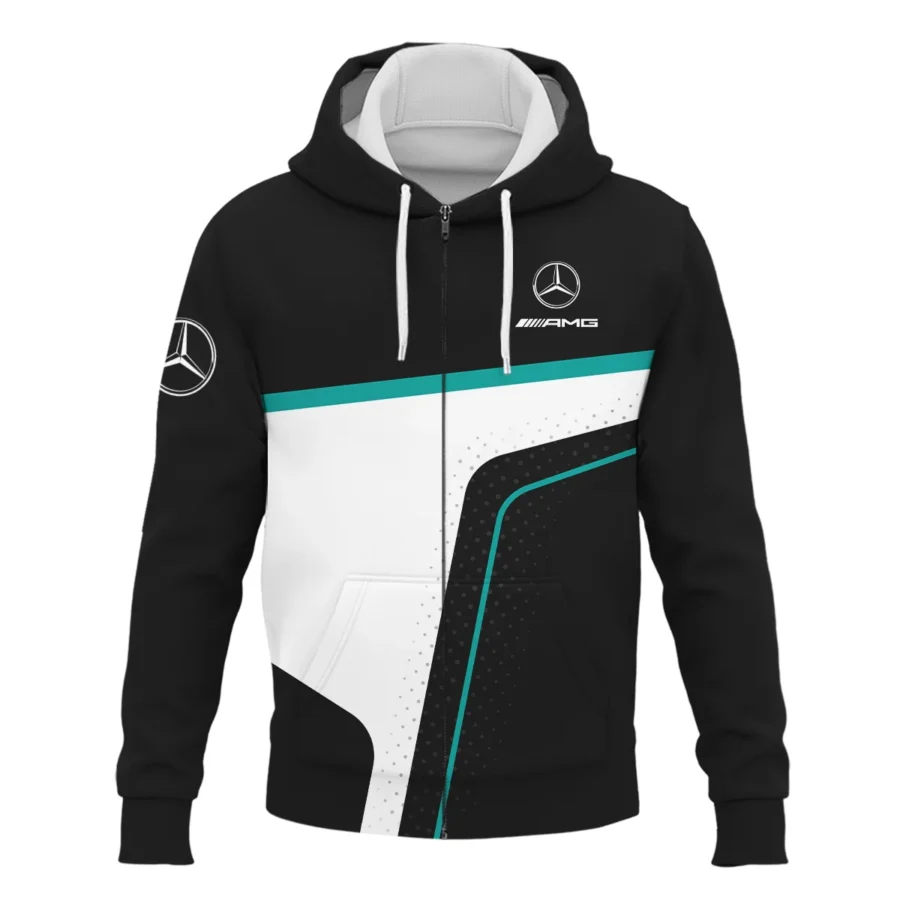Limited Edition Mercedes-AMG Petronas F1 Exclusive Logo Zipper Hoodie BLMER6525A5ZHD