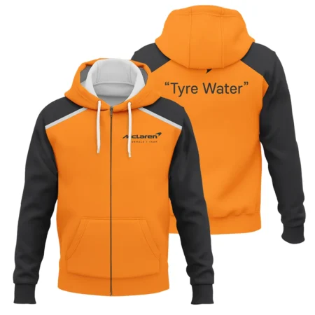 Tyre Water McLaren Formula One Exclusive Zipper Hoodie BLF115525A2ZHD