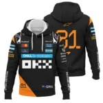Oscar Piastri McLaren Formula One Exclusive Zipper Hoodie BLF1180525A4ZHD