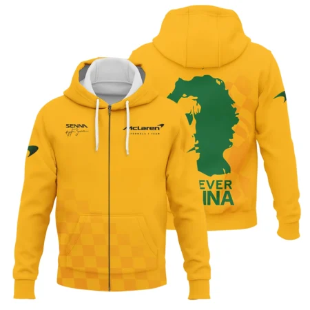 Forever Senna McLaren Formula One Exclusive Zipper Hoodie BLF1190525A3ZHD