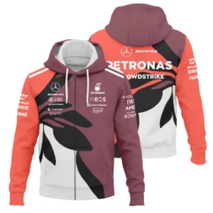 2025 Miami Floral Mercedes-AMG Petronas F1 Exclusive Logo Hoodie BLMER6525A3HD