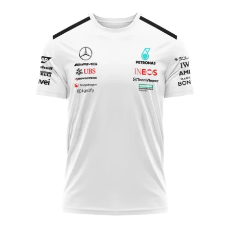 2025 Team Mercedes-AMG Petronas F1 T-Shirt All Over Prints BLMER6525A2TS