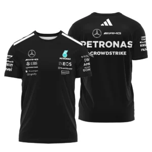 2025 Team Mercedes-AMG Petronas F1 Hawaiian Shirt All Over Prints BLMER6525A1HW