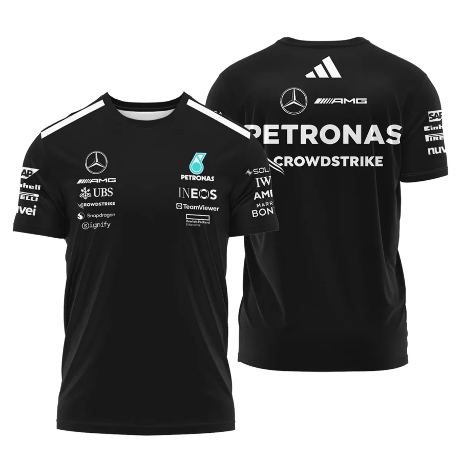 2025 Team Mercedes-AMG Petronas F1 T-Shirt All Over Prints BLMER6525A1TS