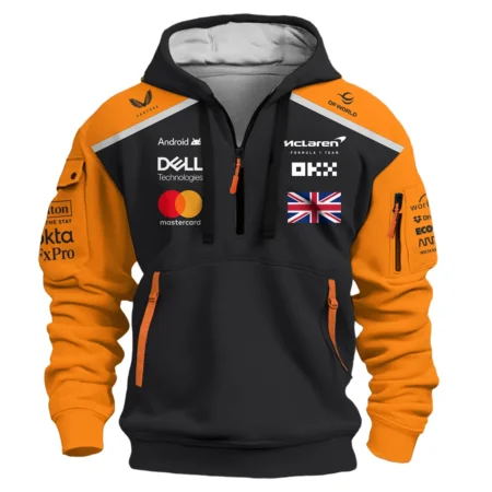 Lando Norris McLaren Formula One Exclusive Logo Hoodie Half Zipper BLF1290325A2MCLHDF
