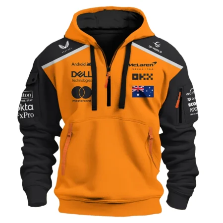 Oscar Piastri McLaren Formula One Exclusive Logo Hoodie Half Zipper BLF1290325A3MCLHDF