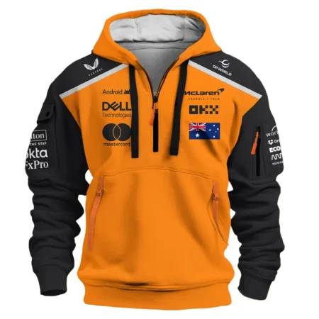 Oscar Piastri McLaren Formula One Exclusive Logo Hoodie Half Zipper BLF1290325A3MCLHDF
