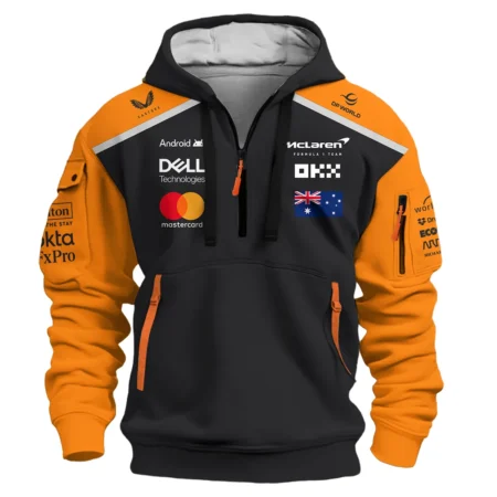 Oscar Piastri McLaren Formula One Exclusive Logo Hoodie Half Zipper BLF1290325A4MCLHDF