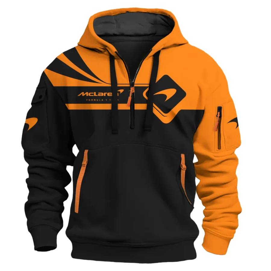Lando Norris McLaren F1 Exclusive Logo Hoodie Half Zip BLMCL5525A13HZ