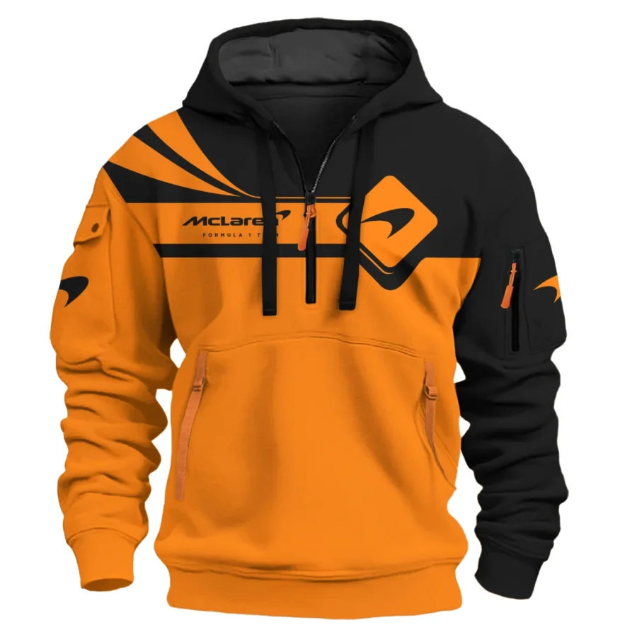 Lando Norris McLaren F1 Exclusive Logo Hoodie Half Zip BLMCL5525A23HZ