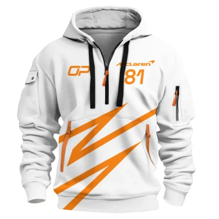 Oscar Piastri McLaren F1 Exclusive Logo Hoodie Half Zip BLOP10425A43HZ
