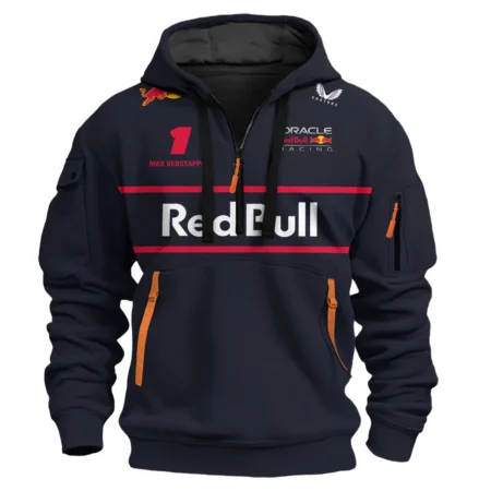 Max Verstappen Red Bull Racing F1 Exclusive Logo Hoodie Half Zip BLRBR10525A13HZ