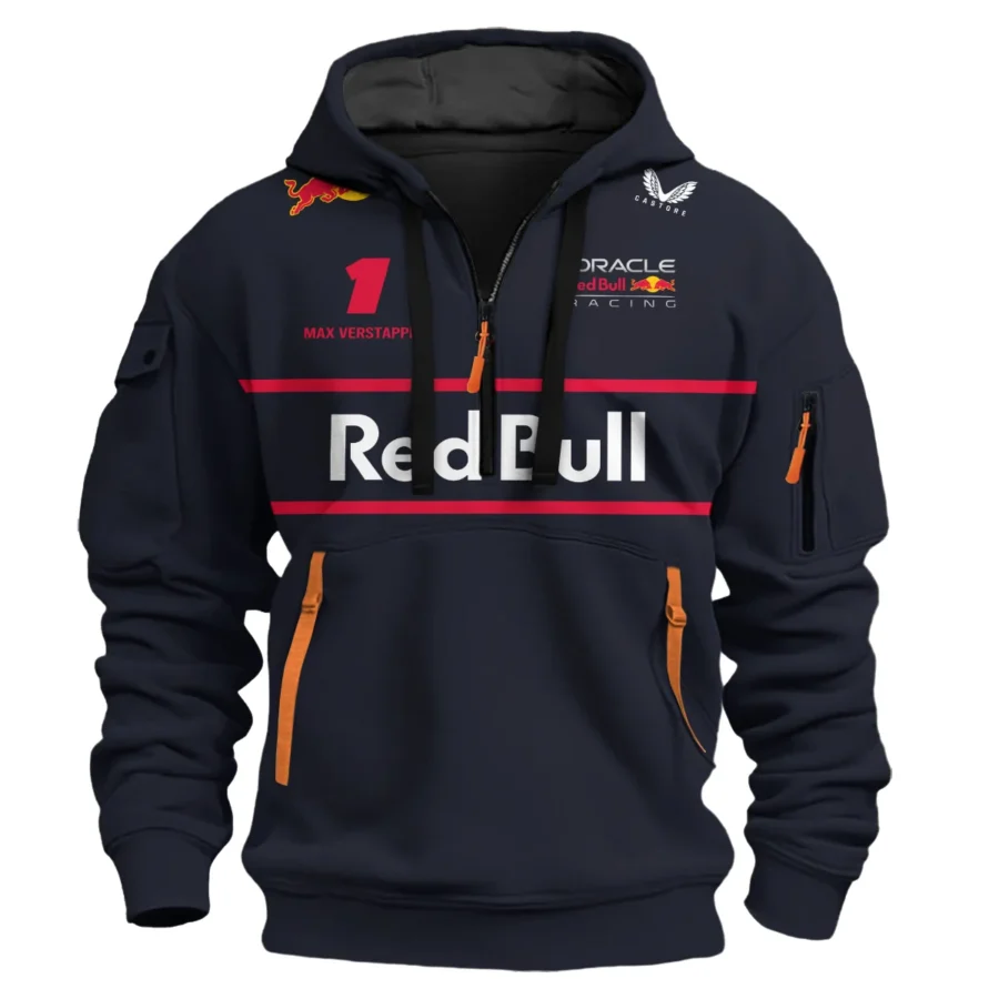 Max Verstappen Red Bull Racing F1 Exclusive Logo Hoodie Half Zip BLRBR10525A13HZ